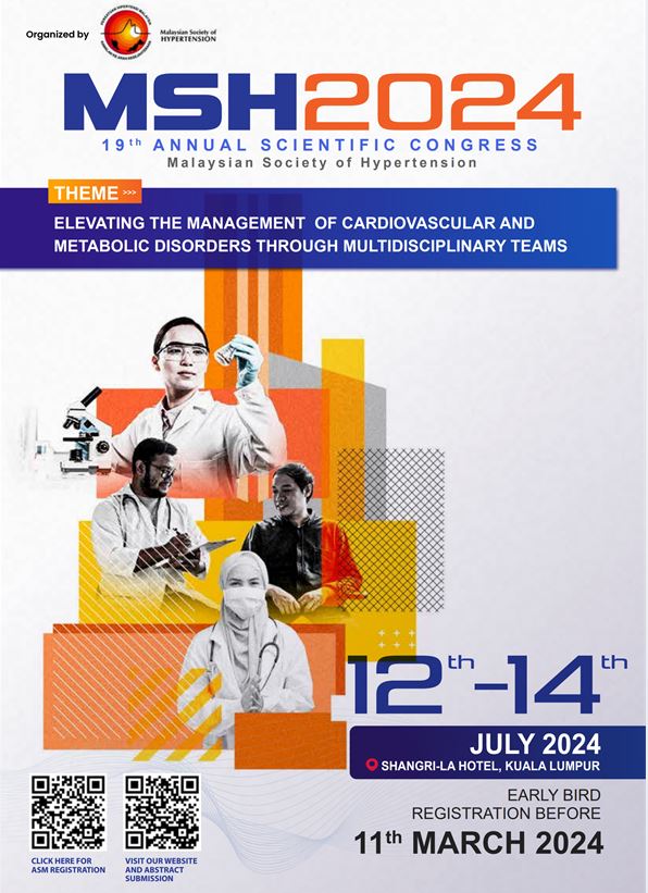[MSH 2024] 19th Malaysian Society of Hypertension Annual Scientific Meeting 안내의 건